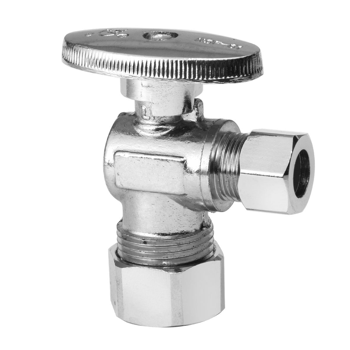 EFIELD Dual Compression Outlet Angle Stop Valve, Quarter Turn, Lead Fr —  EFIELD PEX