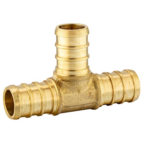 PACK OF 10) EFIELD PEX 3/4 INCH TEE BRASS CRIMPING FITTING(NO LEAD) -